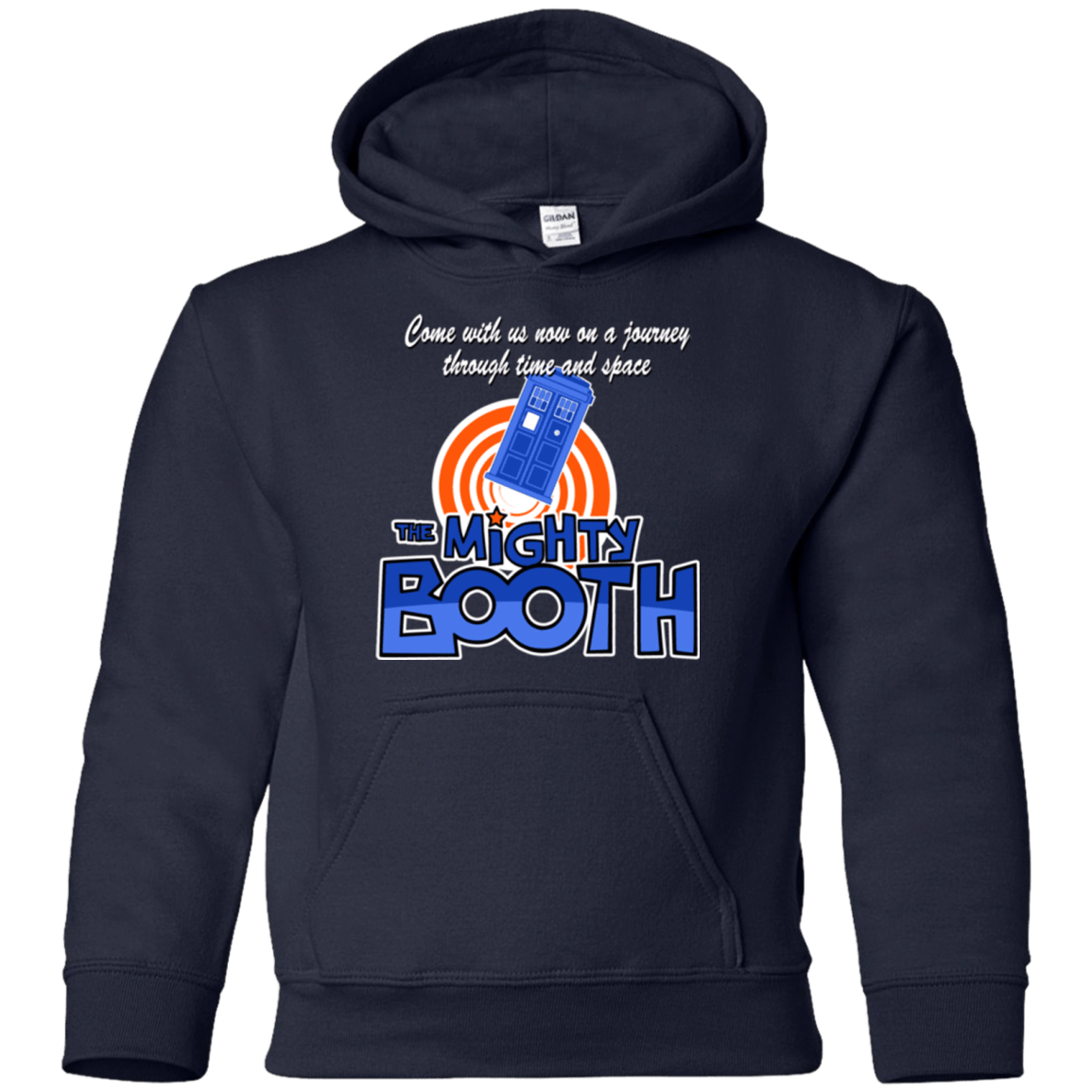 Sweatshirts Navy / YS Mighty Booth Youth Hoodie