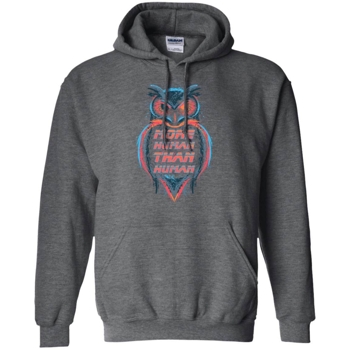 Sweatshirts Dark Heather / Small More Human than Human Pullover Hoodie