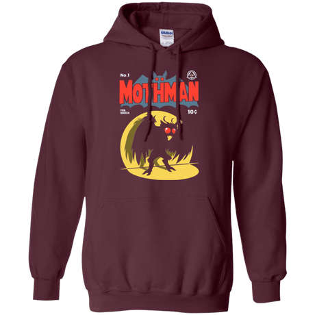 Sweatshirts Maroon / Small Mothman Pullover Hoodie