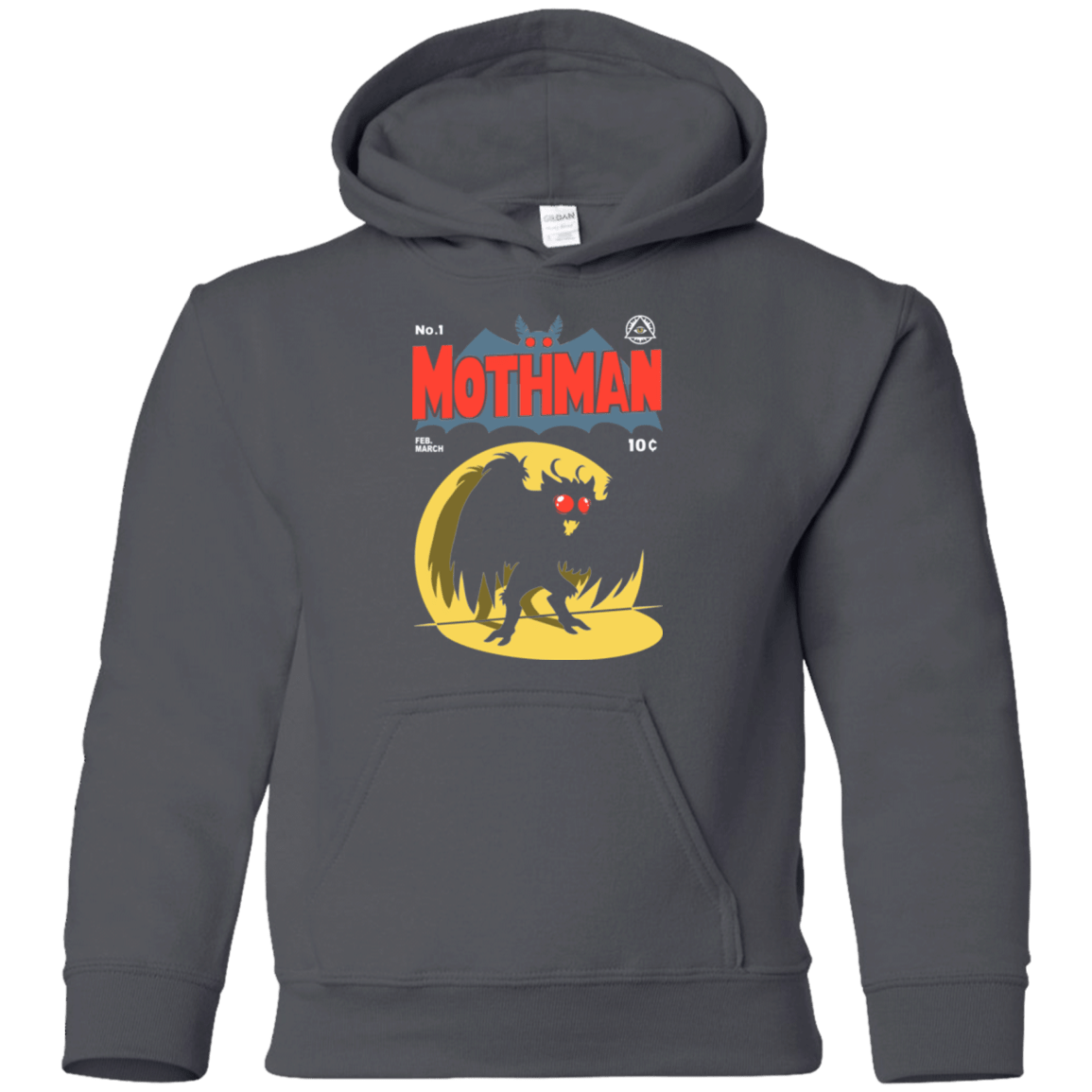 Sweatshirts Charcoal / YS Mothman Youth Hoodie