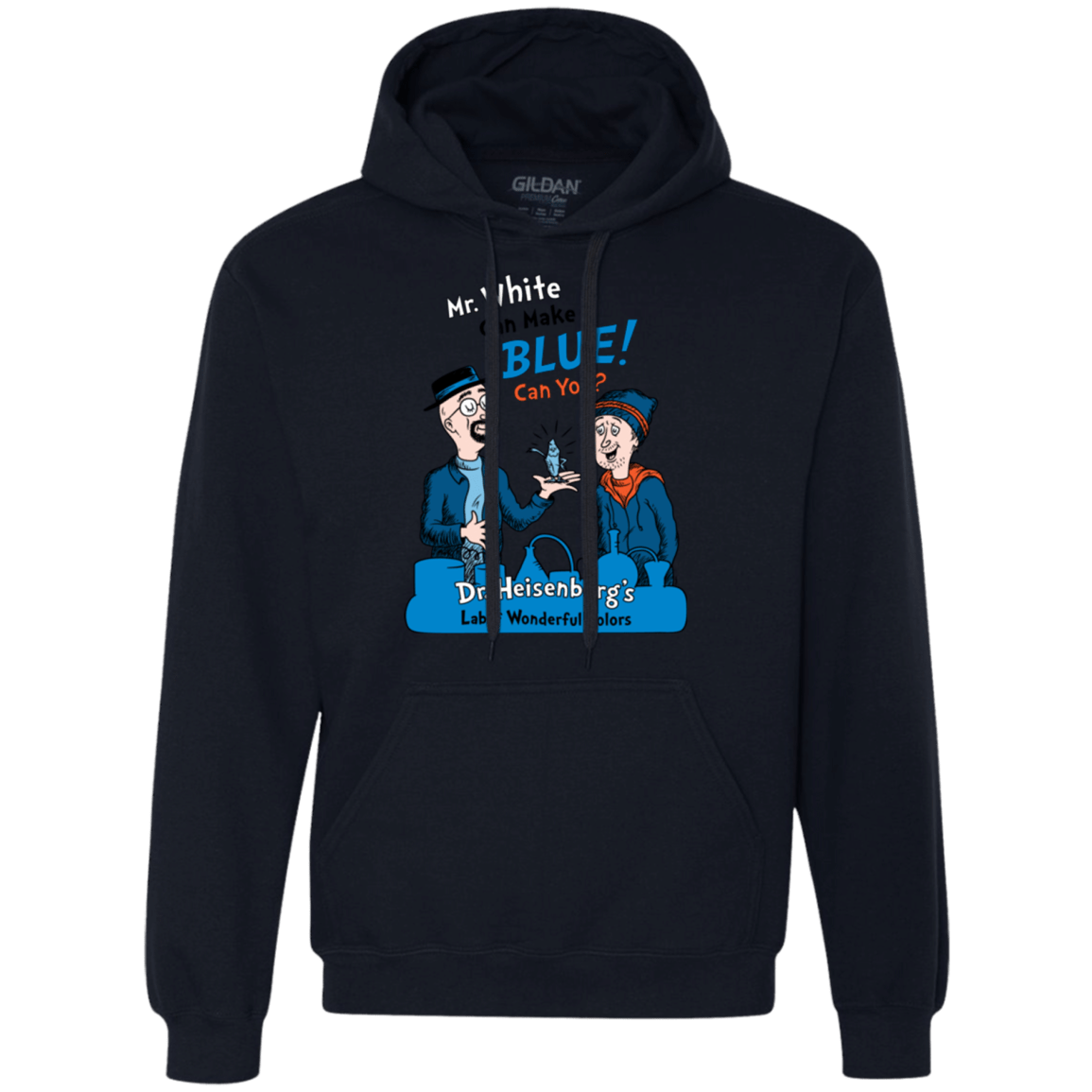 Sweatshirts Navy / Small Mr White Premium Fleece Hoodie