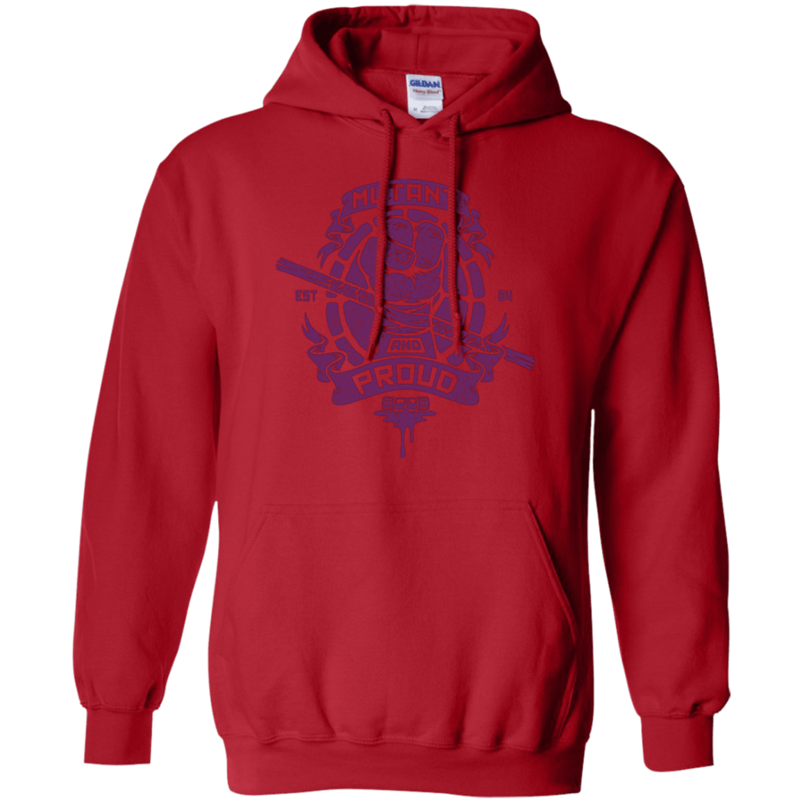 Sweatshirts Red / Small Mutant and Proud Donny Pullover Hoodie