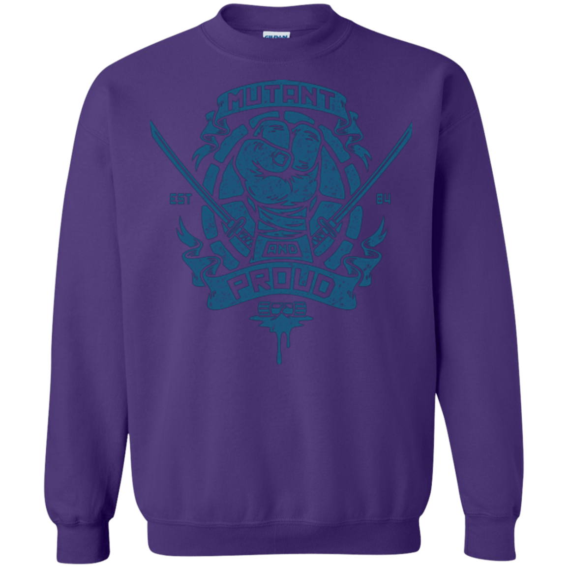 Sweatshirts Purple / Small Mutant and Proud Leo Crewneck Sweatshirt