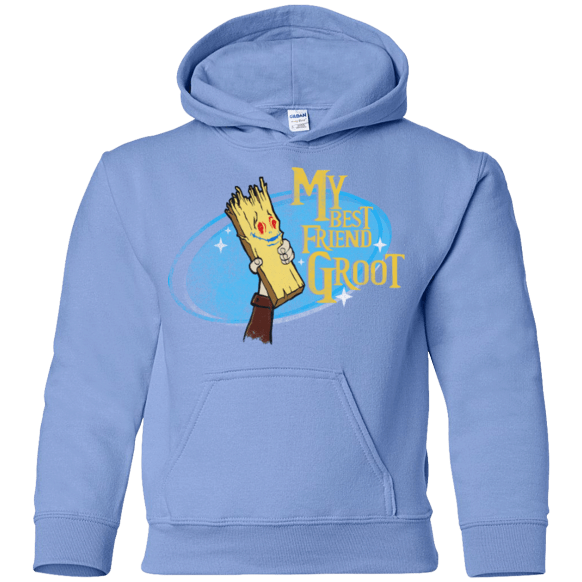 Sweatshirts Carolina Blue / YS My Best Friend Groot Youth Hoodie