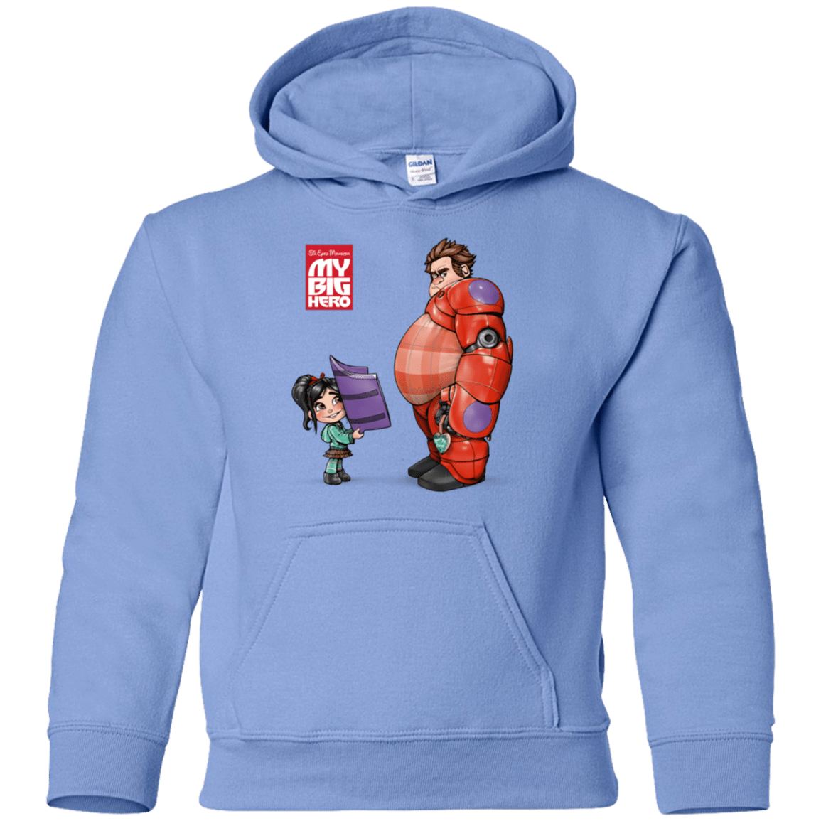 Sweatshirts Carolina Blue / YS My Big Hero Youth Hoodie