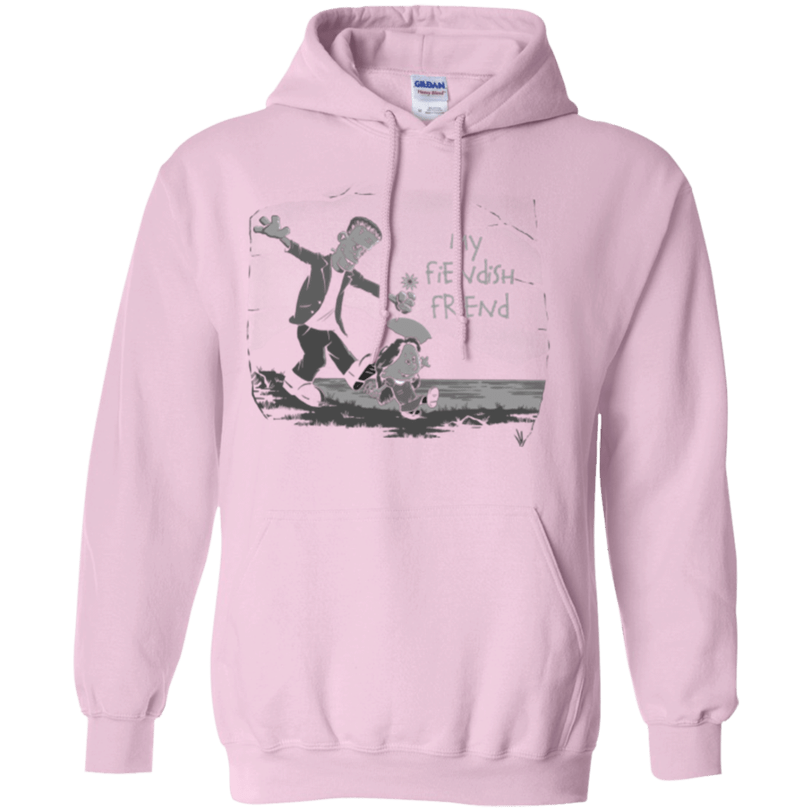 Sweatshirts Light Pink / Small My Fiendish Friend Pullover Hoodie