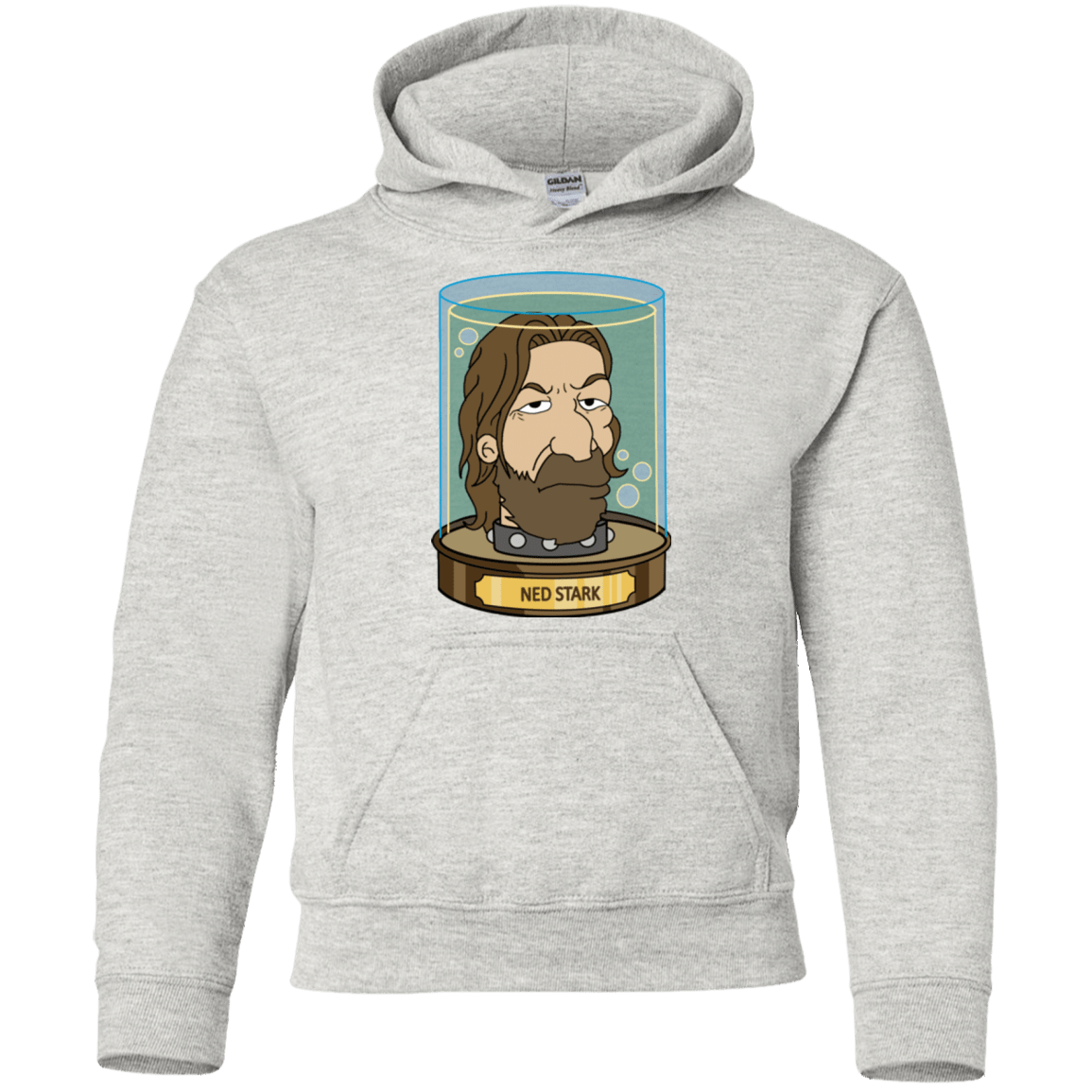 Sweatshirts Ash / YS Ned Stark Head Youth Hoodie
