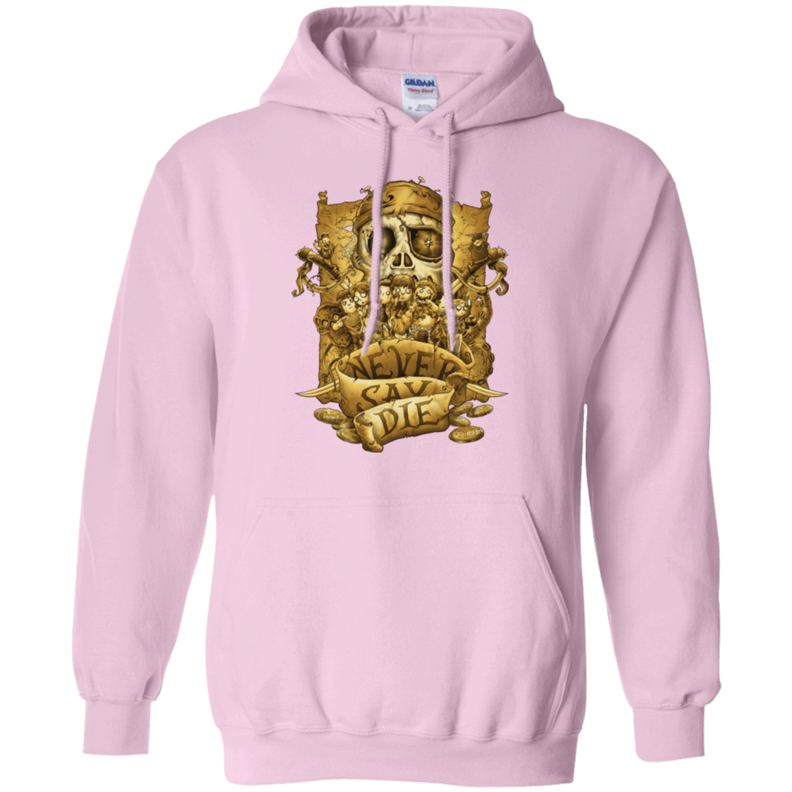 Sweatshirts Light Pink / Small Never Say Die Pullover Hoodie