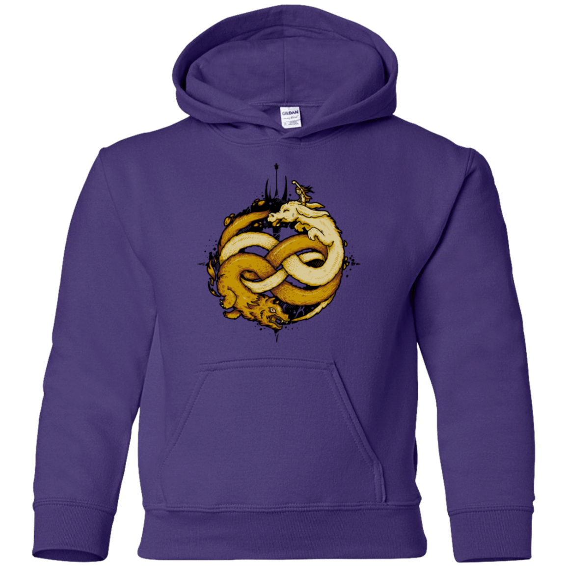 Sweatshirts Purple / YS NEVERENDING FIGHT Youth Hoodie