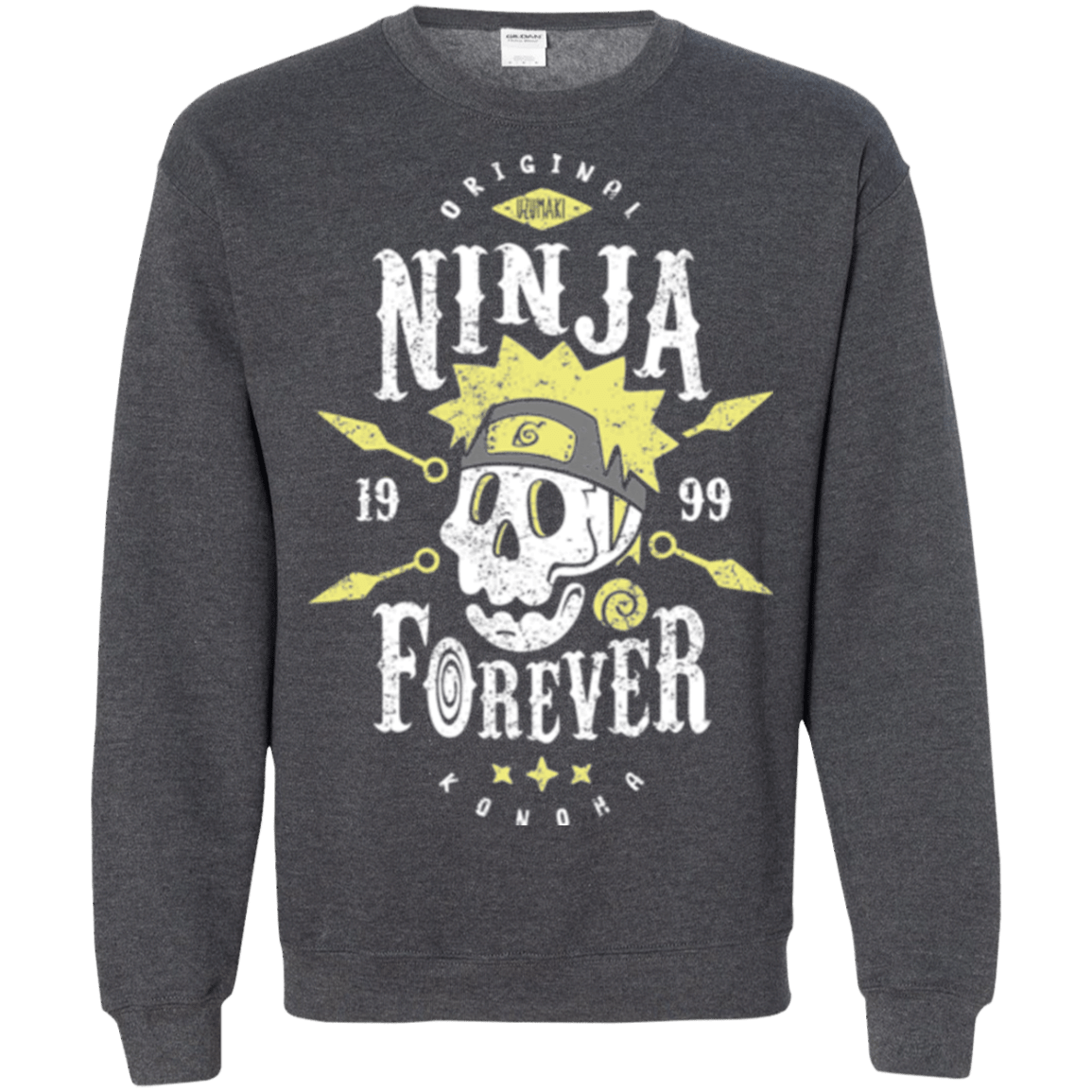Sweatshirts Dark Heather / Small Ninja Forever Crewneck Sweatshirt