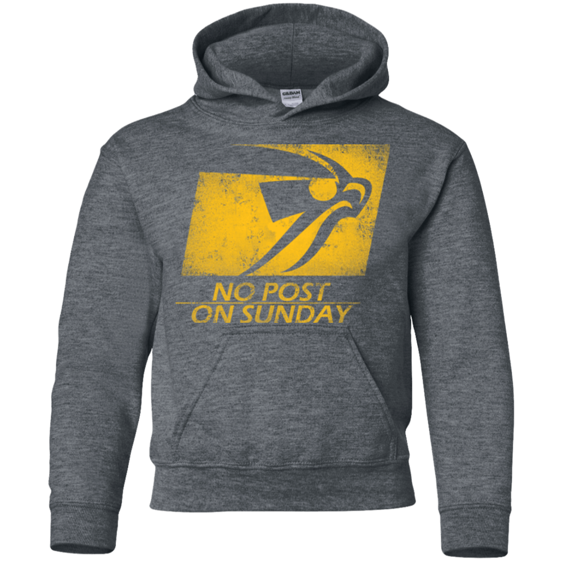 Sweatshirts Dark Heather / YS No Post On Sunday Youth Hoodie