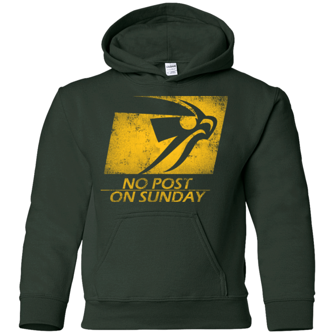 Sweatshirts Forest Green / YS No Post On Sunday Youth Hoodie