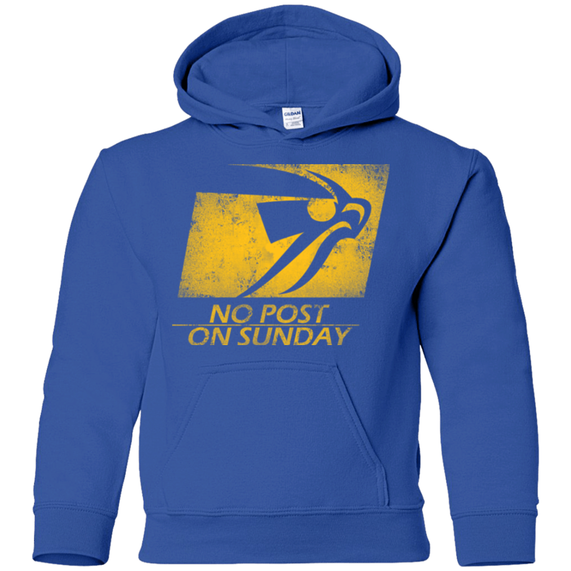 Sweatshirts Royal / YS No Post On Sunday Youth Hoodie