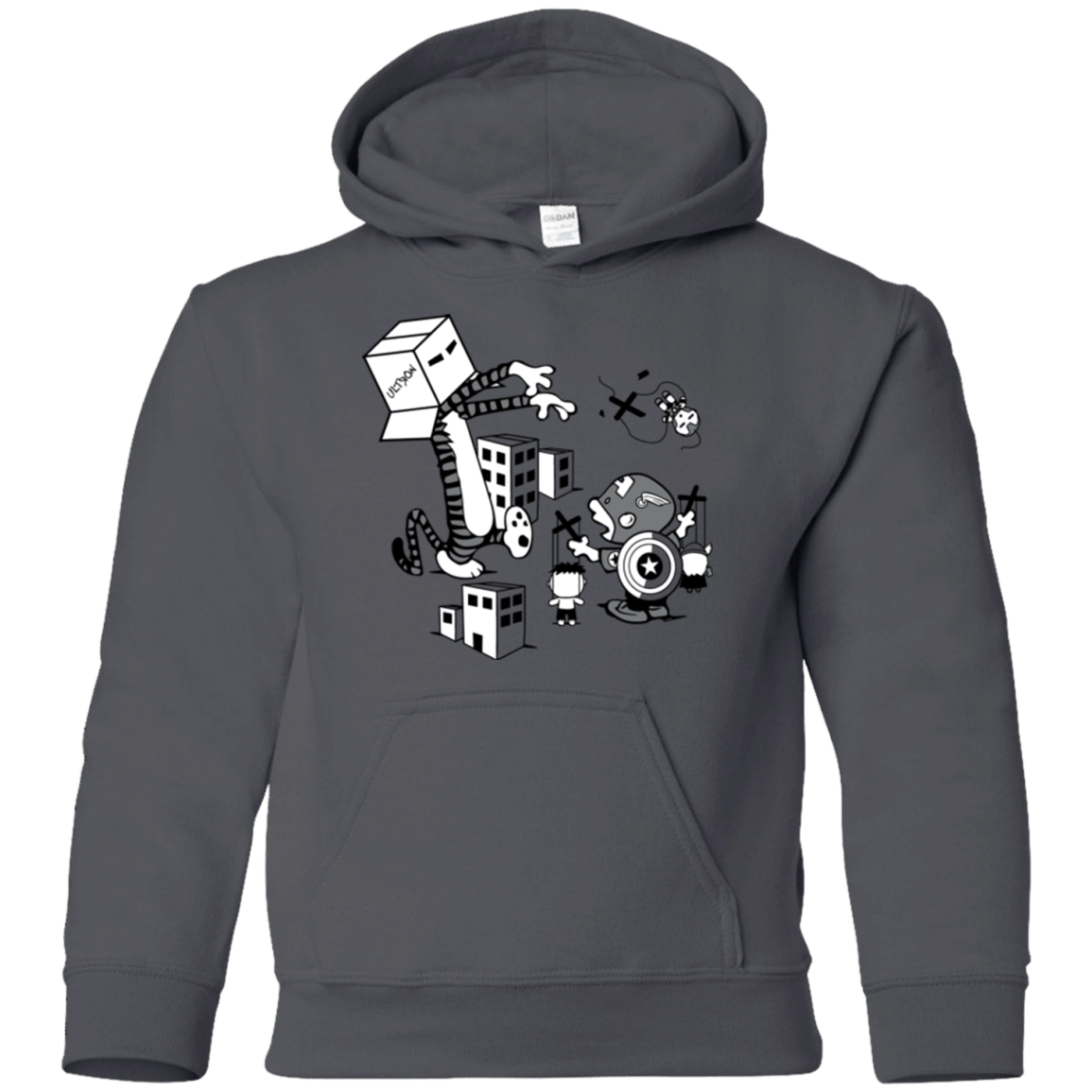 Sweatshirts Charcoal / YS No Strings Attached Youth Hoodie