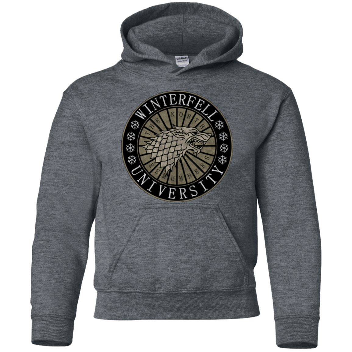 Sweatshirts Dark Heather / YS North university Youth Hoodie