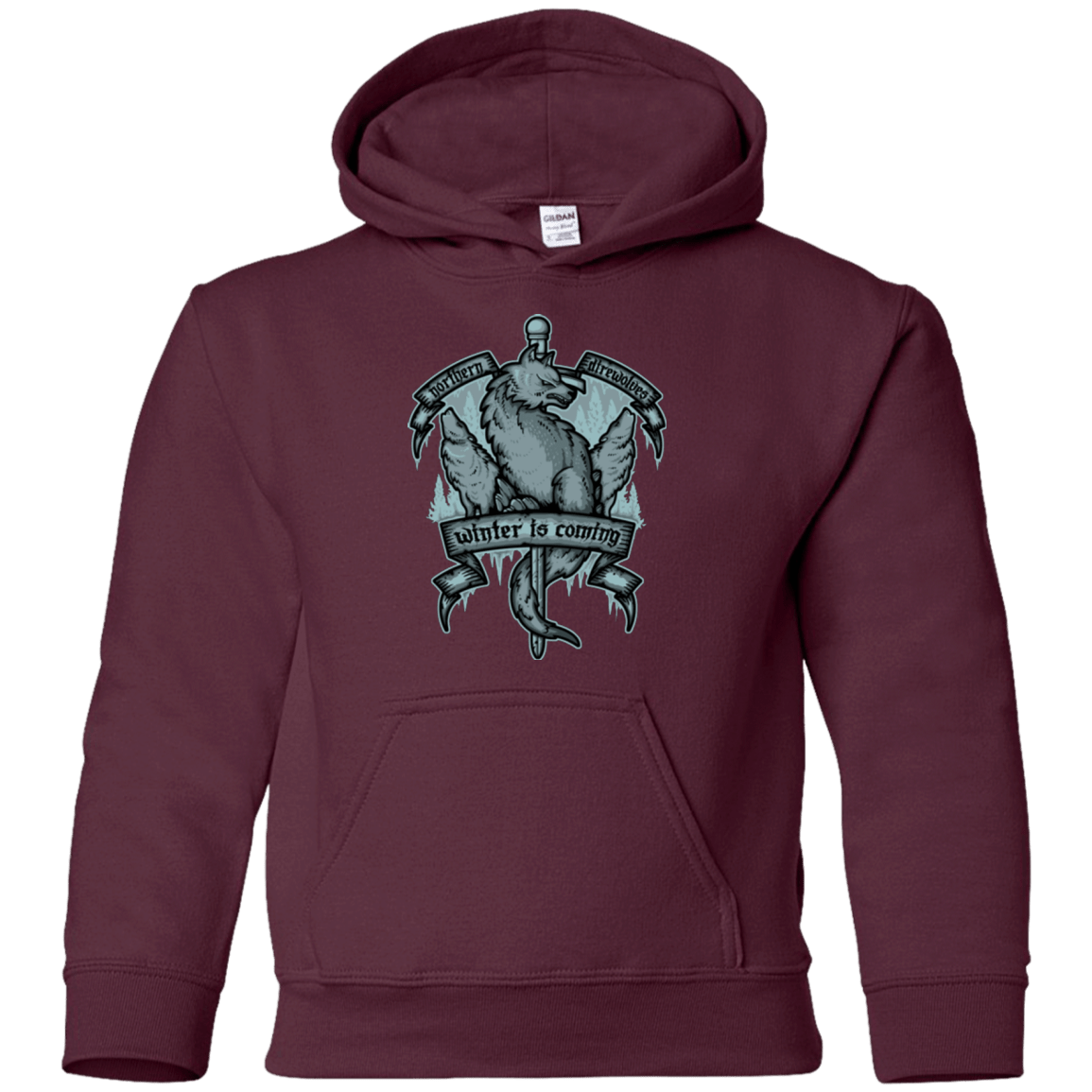 Sweatshirts Maroon / YS Northern Direwolves Youth Hoodie