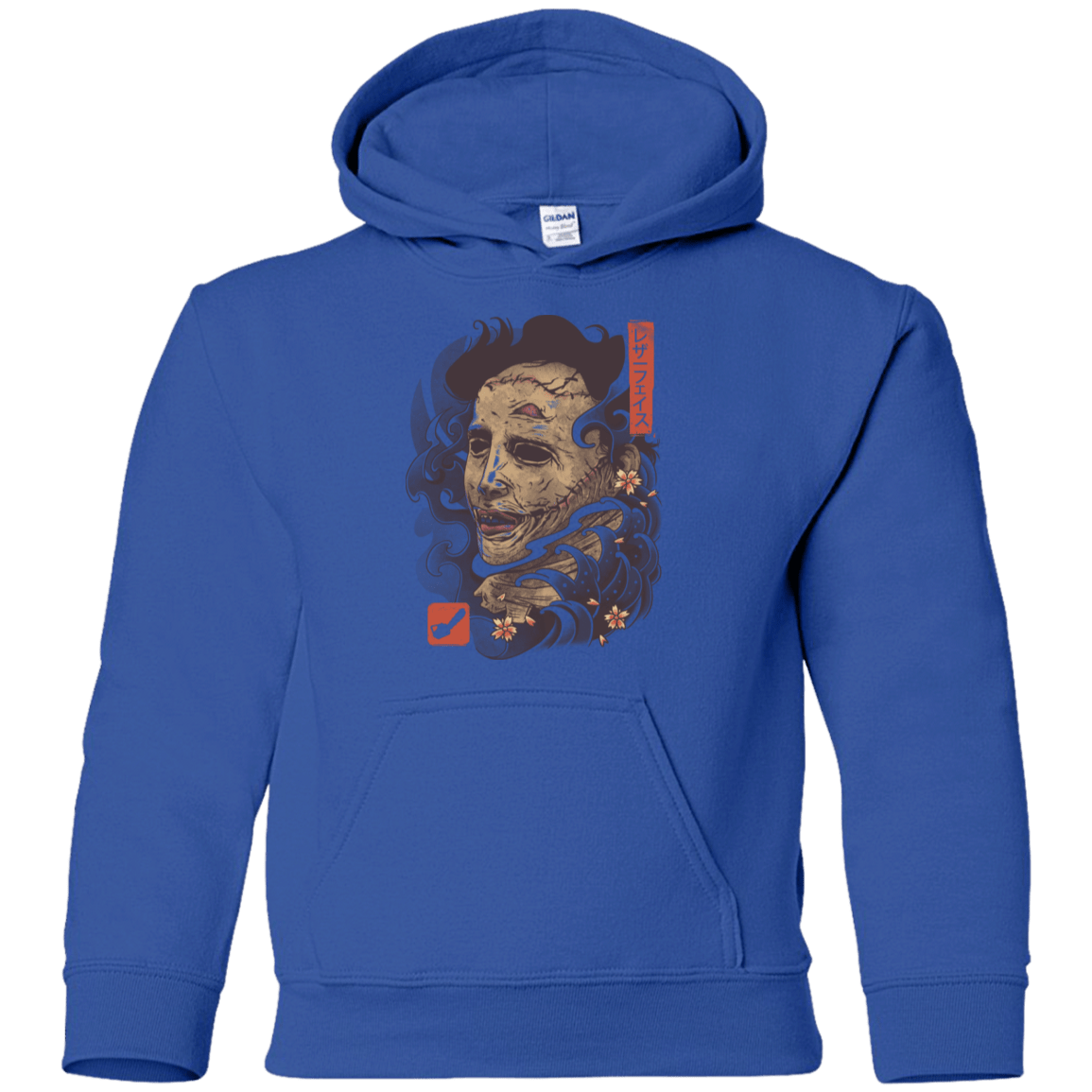 Sweatshirts Royal / YS Oni Leather Mask Youth Hoodie