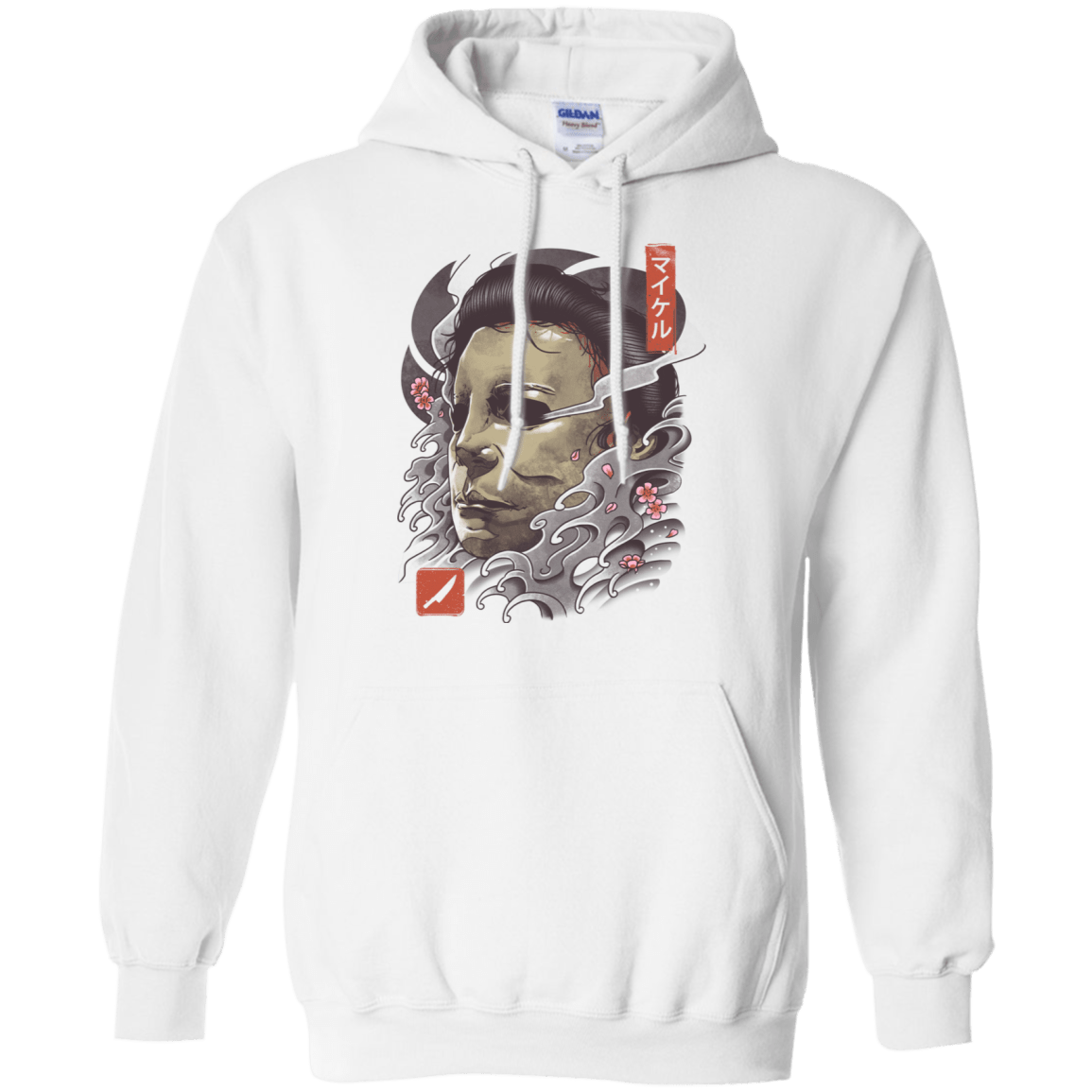 Sweatshirts White / S Oni Slasher Mask Pullover Hoodie