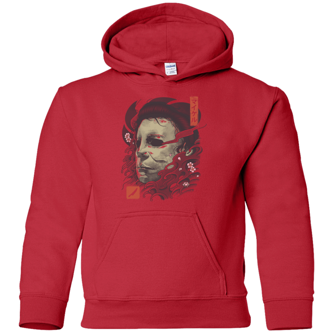 Sweatshirts Red / YS Oni Slasher Mask Youth Hoodie