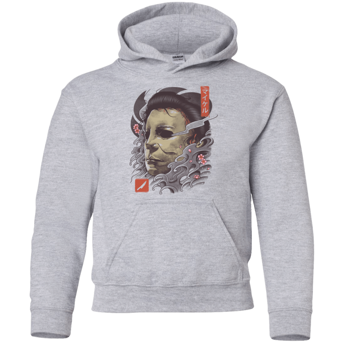 Sweatshirts Sport Grey / YS Oni Slasher Mask Youth Hoodie