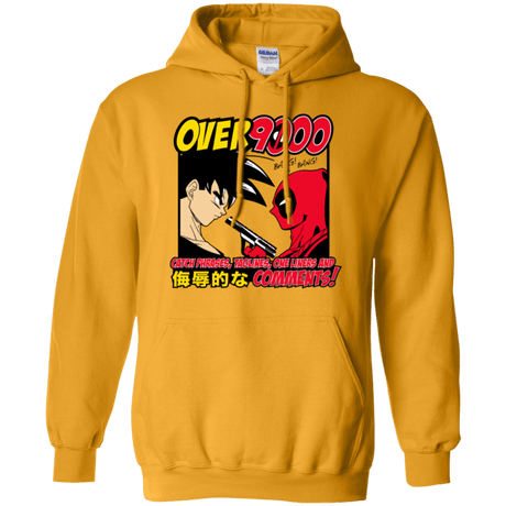 Sweatshirts Gold / Small Over 9000 Pullover Hoodie