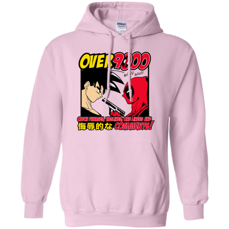 Sweatshirts Light Pink / Small Over 9000 Pullover Hoodie