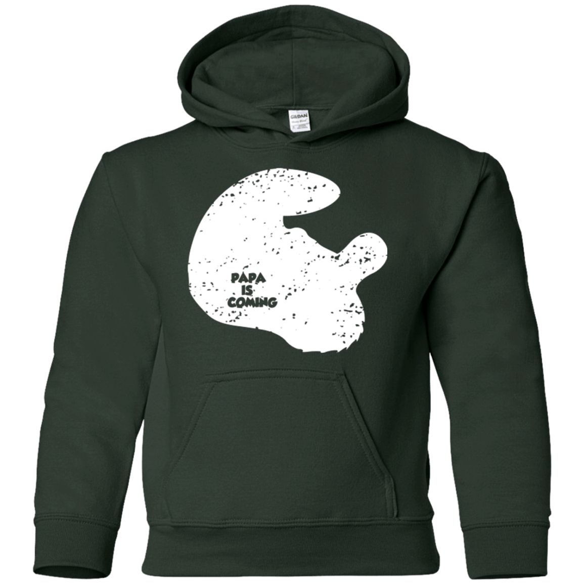 Sweatshirts Forest Green / YS Papa Is Coming Youth Hoodie