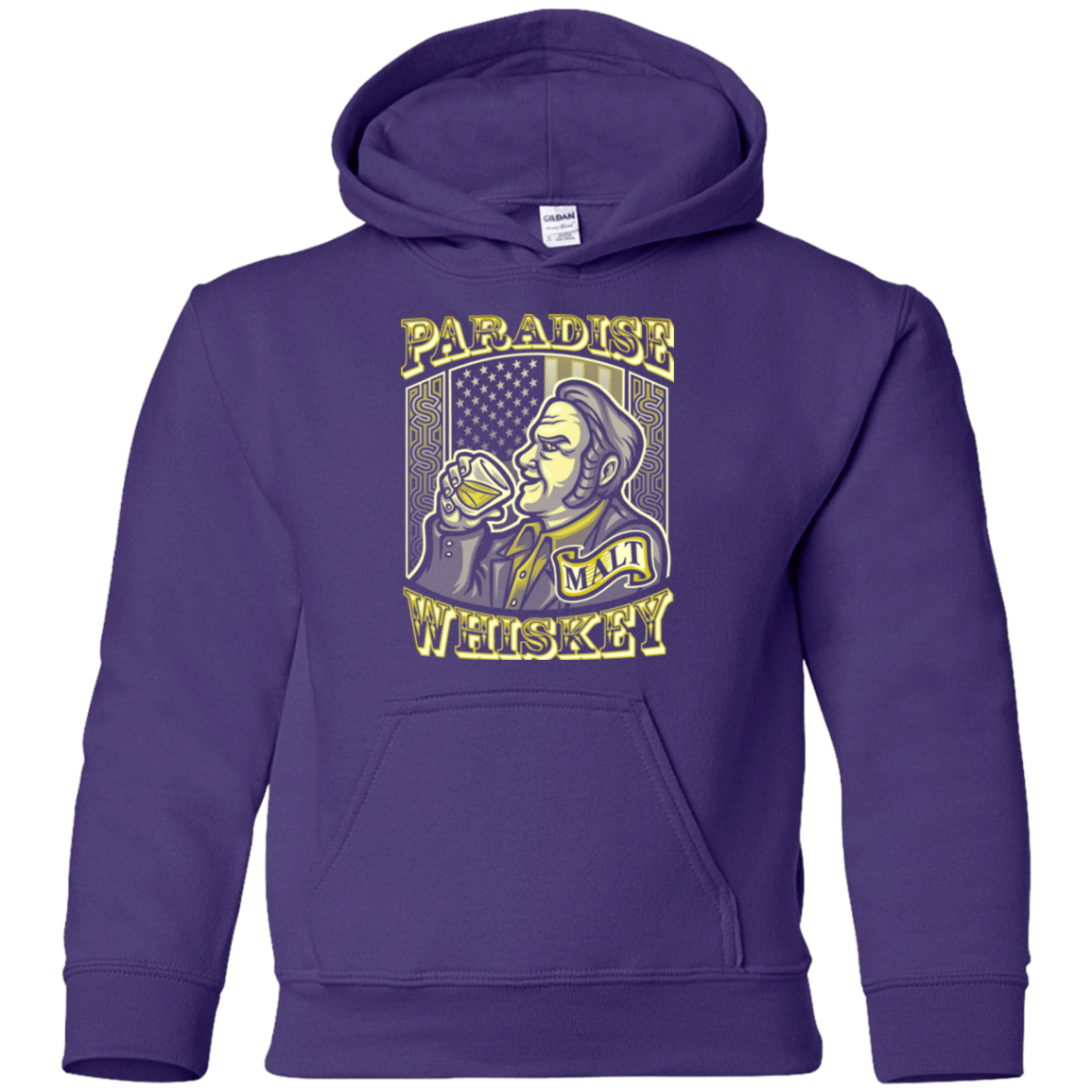 Sweatshirts Purple / YS Paradise Whiskey Youth Hoodie