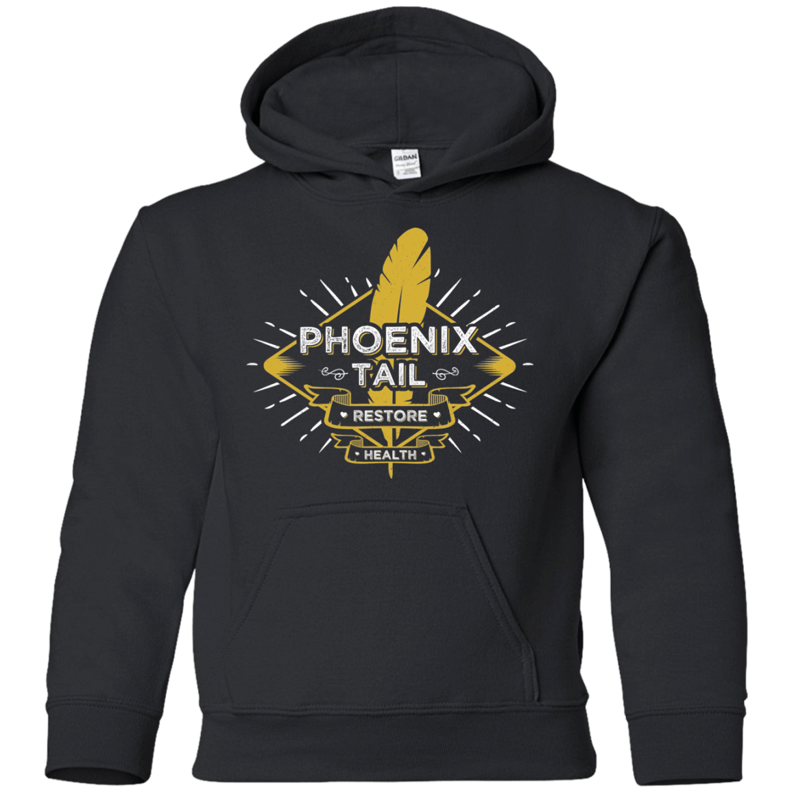 Sweatshirts Black / YS Phoenix Tail Youth Hoodie