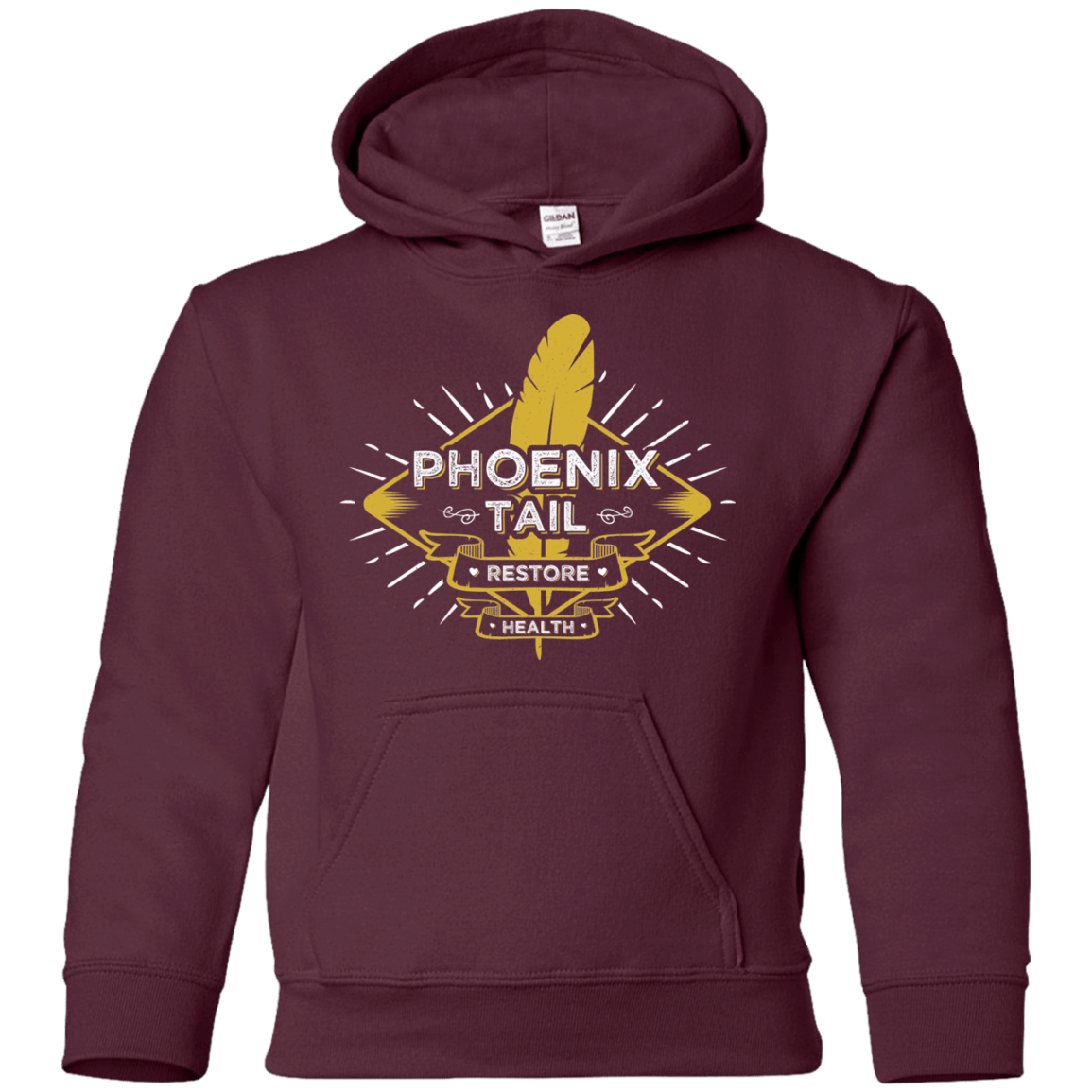 Sweatshirts Maroon / YS Phoenix Tail Youth Hoodie