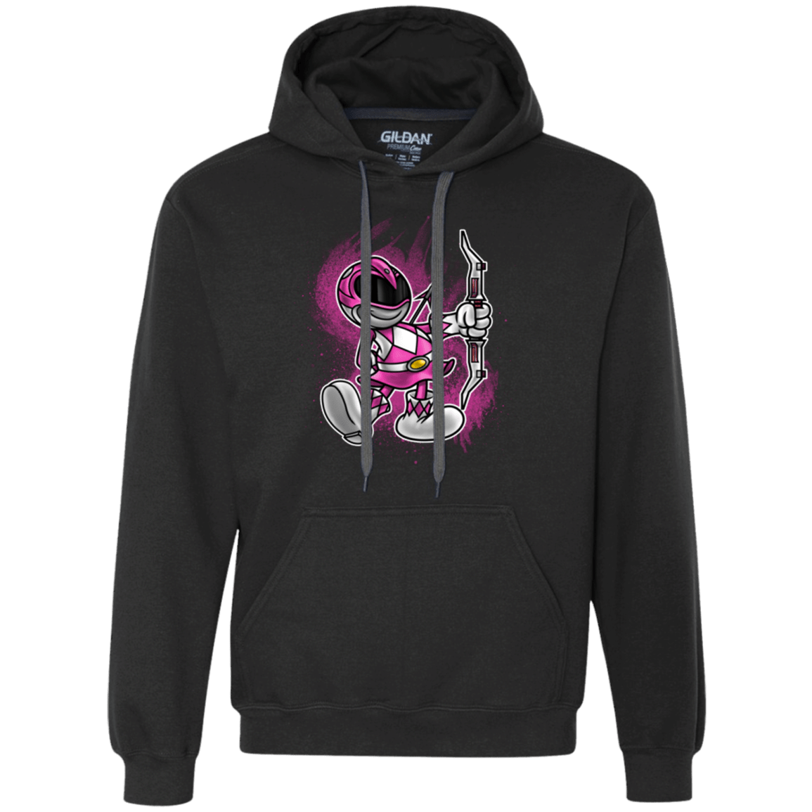 Sweatshirts Black / Small Pink Ranger Artwork Premium Fleece Hoodie