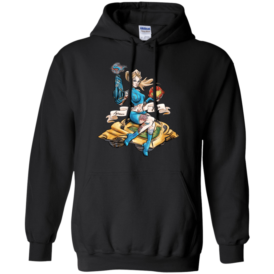 Sweatshirts Black / Small PINUP SAMUS Pullover Hoodie