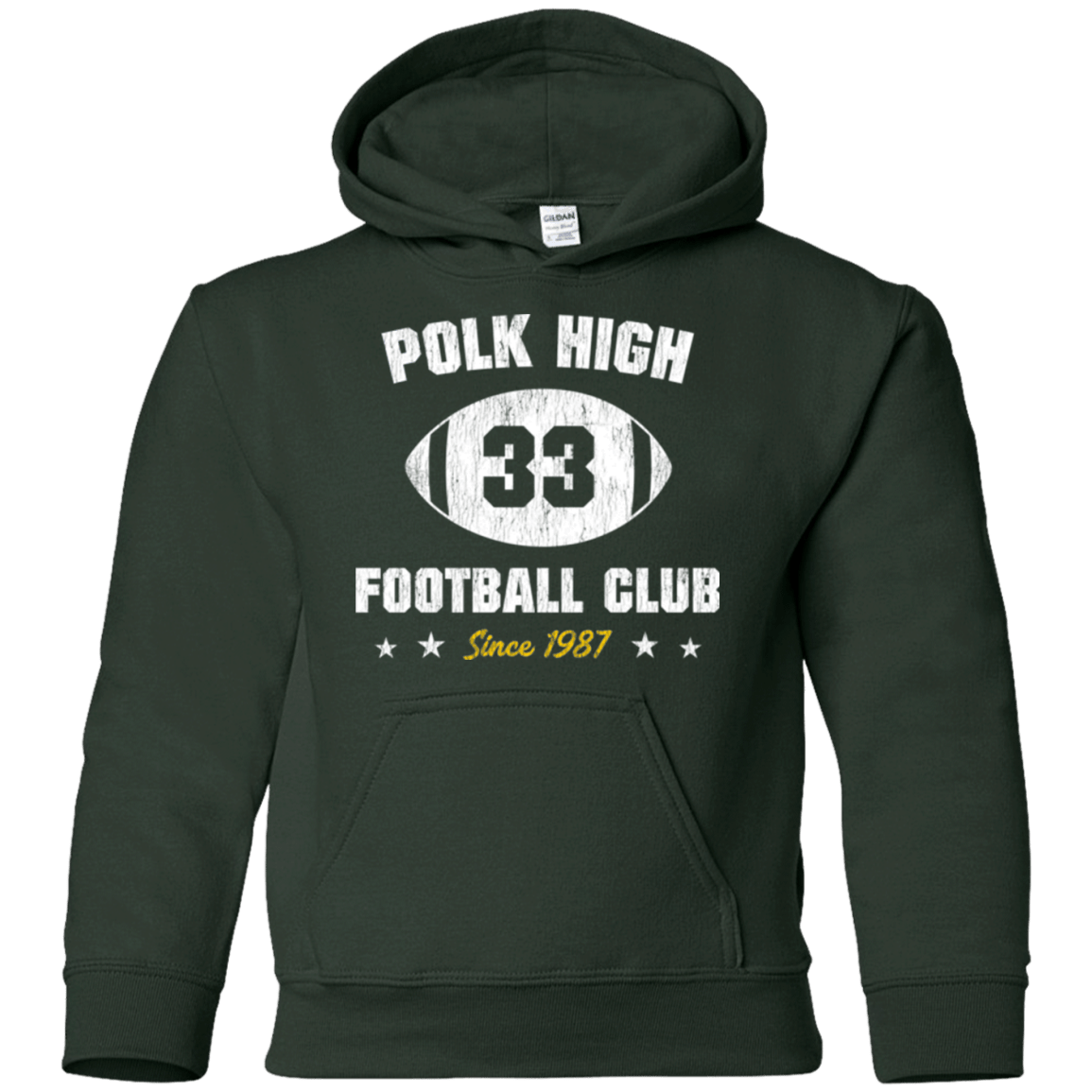 Sweatshirts Forest Green / YS Polk High Football Youth Hoodie