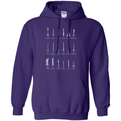 Sweatshirts Purple / Small POPULAR SWORDS Pullover Hoodie