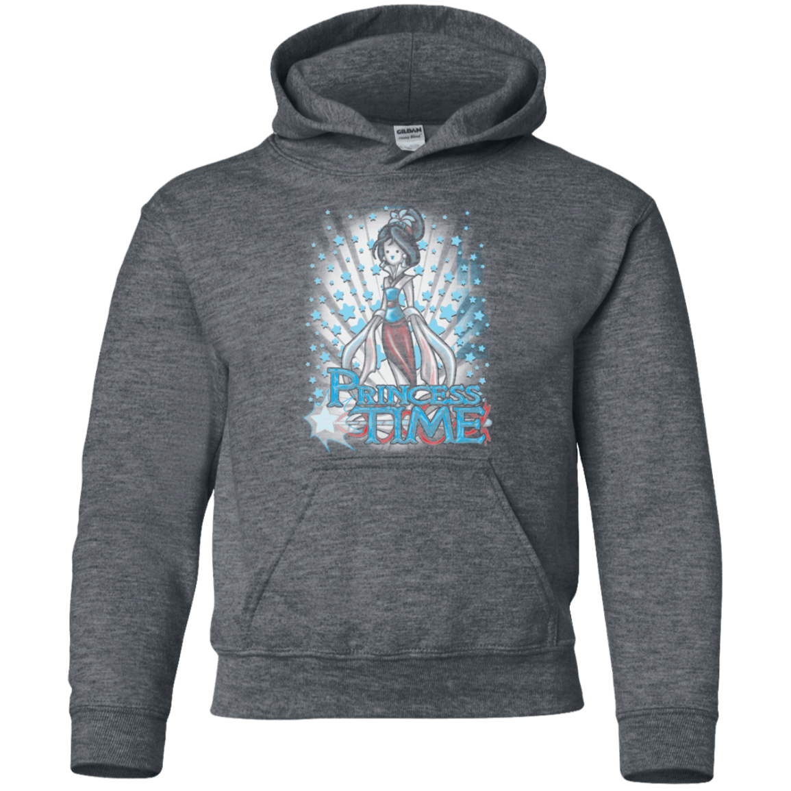 Sweatshirts Dark Heather / YS Princess Time Mulan Youth Hoodie