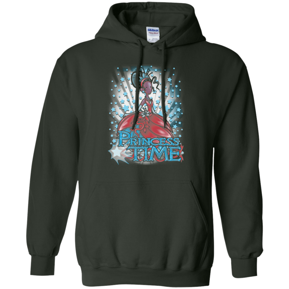 Sweatshirts Forest Green / Small Princess Time Tiana Pullover Hoodie