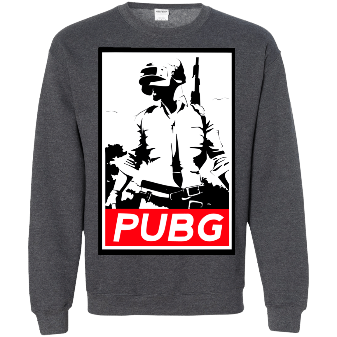 Sweatshirts Dark Heather / Small PUBG Crewneck Sweatshirt