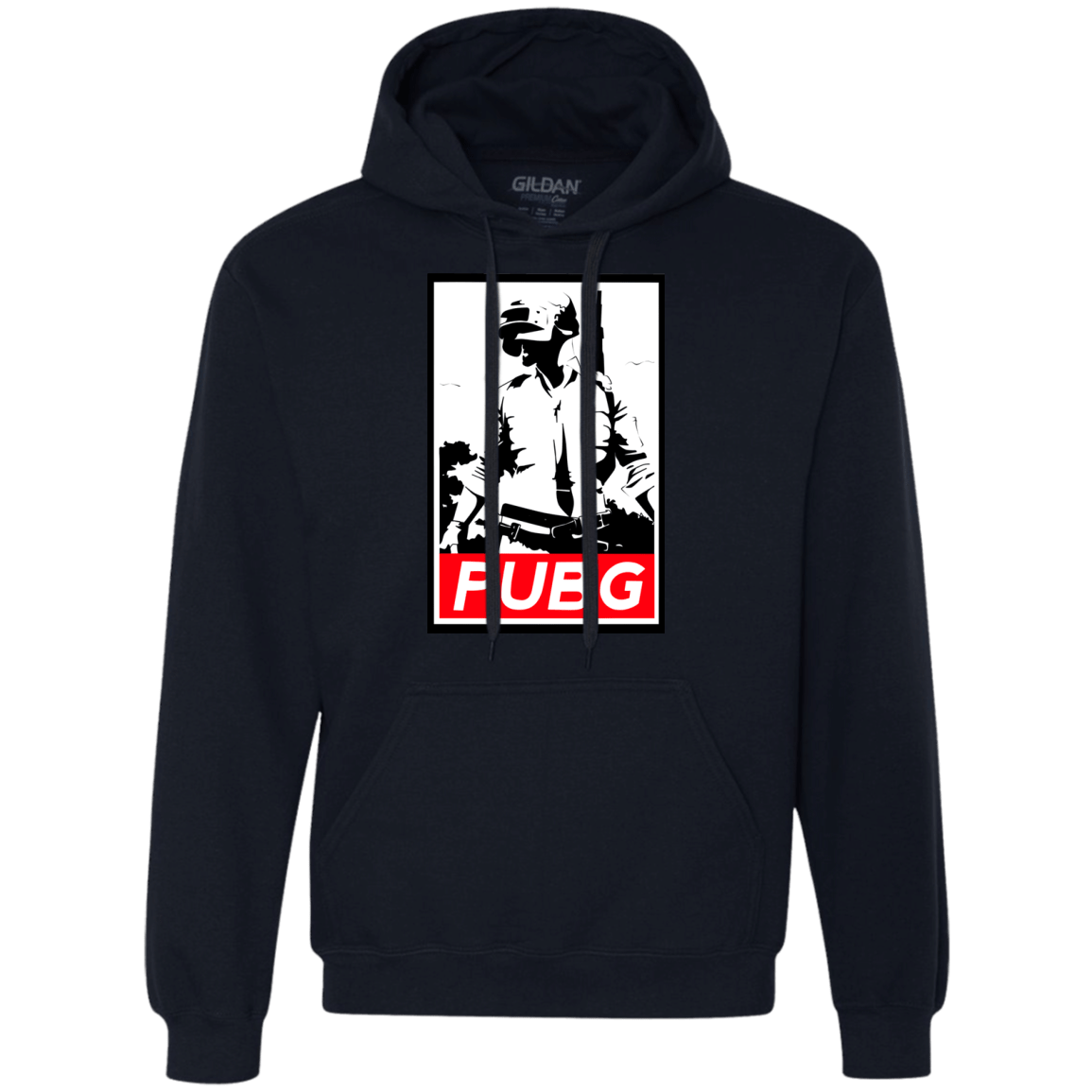 Sweatshirts Navy / Small PUBG Premium Fleece Hoodie