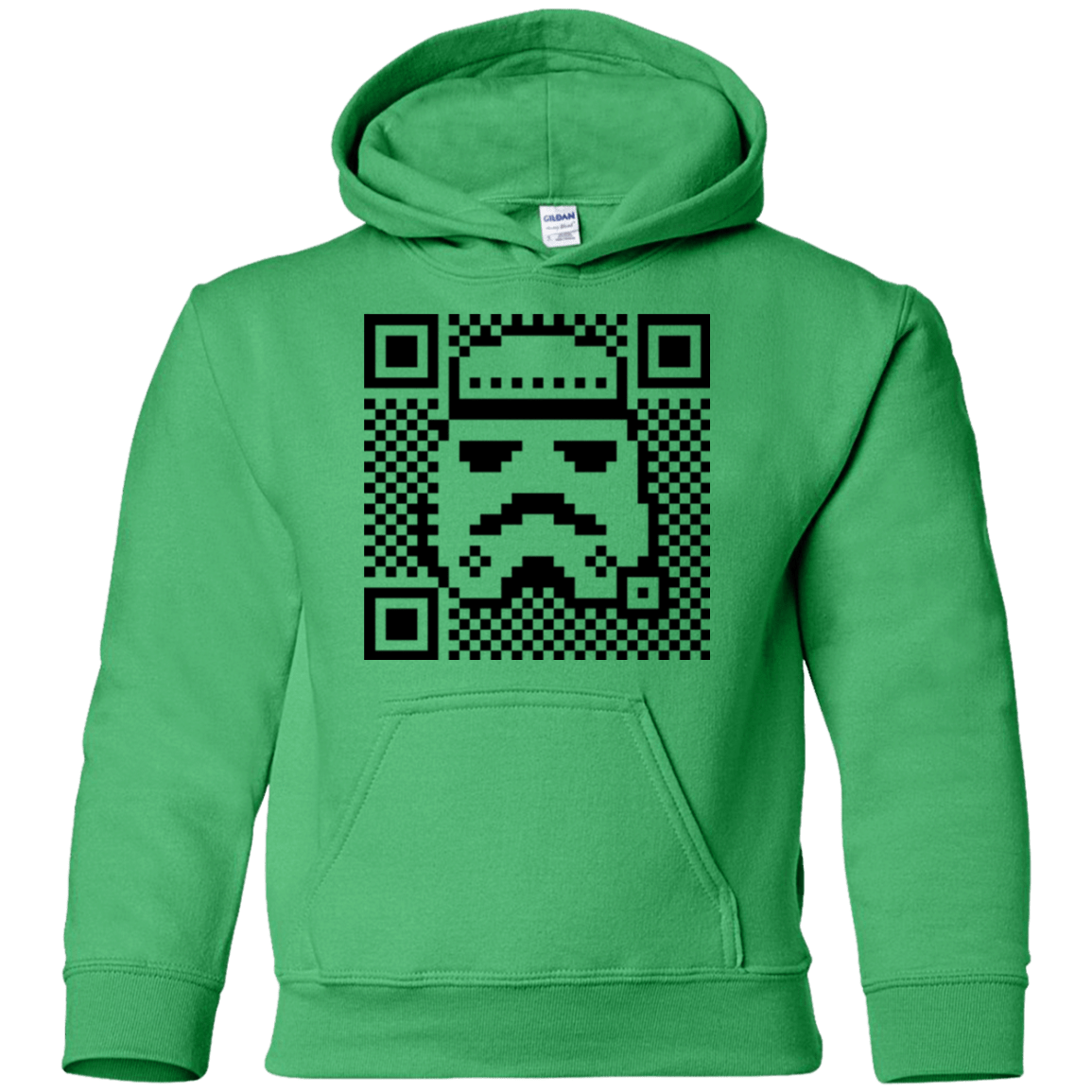 Sweatshirts Irish Green / YS QR trooper Youth Hoodie