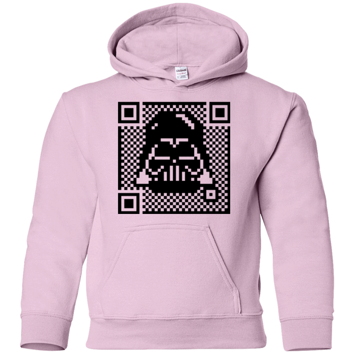 Sweatshirts Light Pink / YS QR vader Youth Hoodie