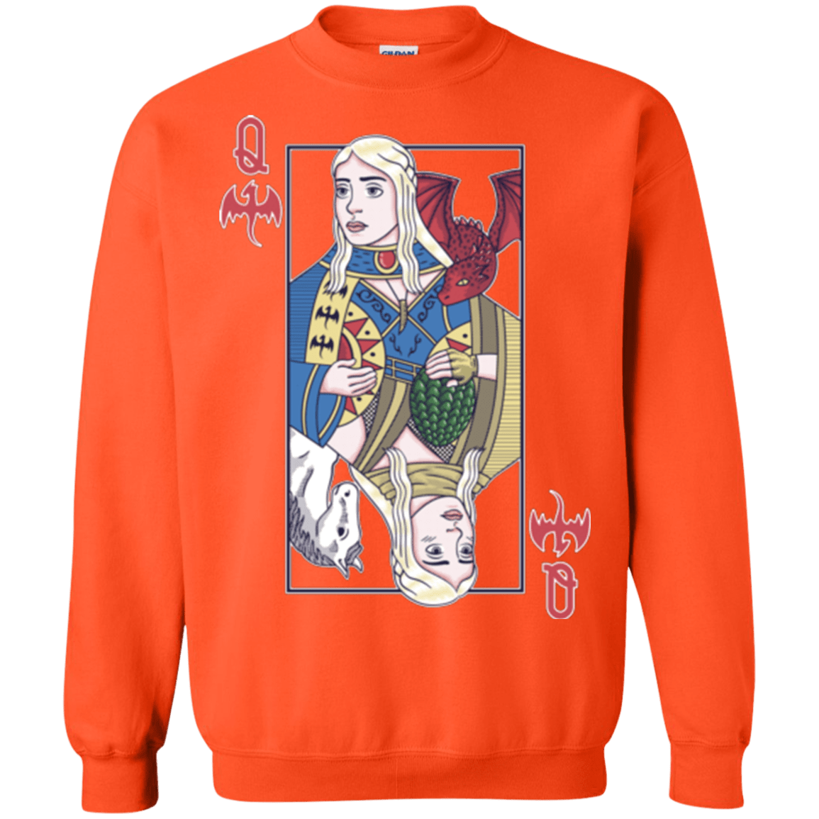 Sweatshirts Orange / Small Queen of Dragons Crewneck Sweatshirt