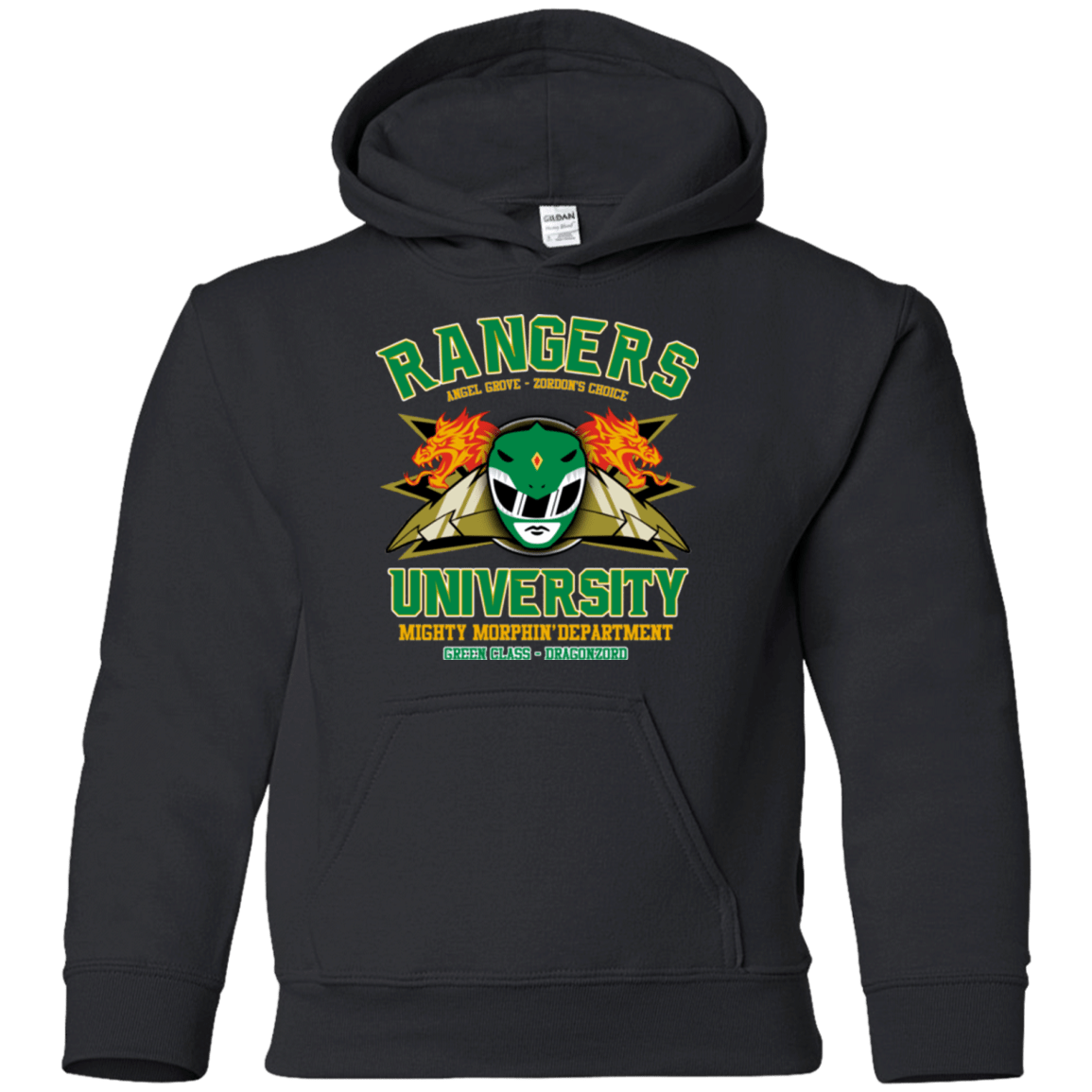 Sweatshirts Black / YS Rangers U Green Ranger Youth Hoodie