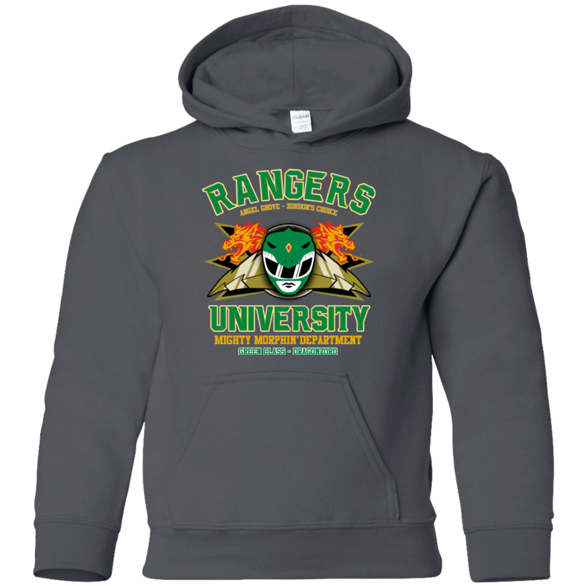 Sweatshirts Charcoal / YS Rangers U Green Ranger Youth Hoodie