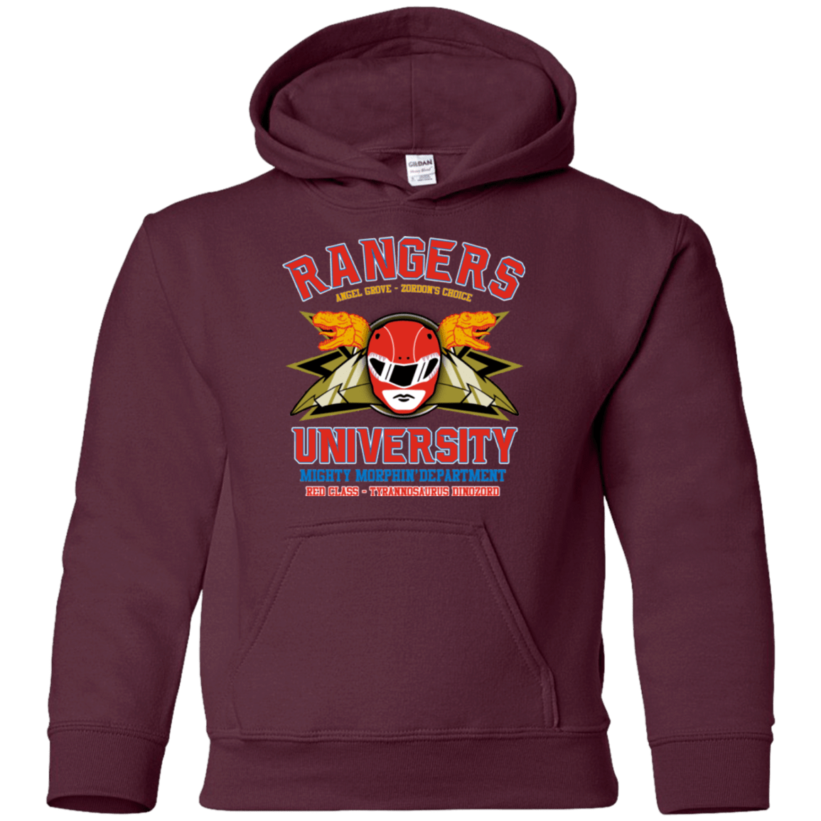 Sweatshirts Maroon / YS Rangers U - Red Ranger Youth Hoodie