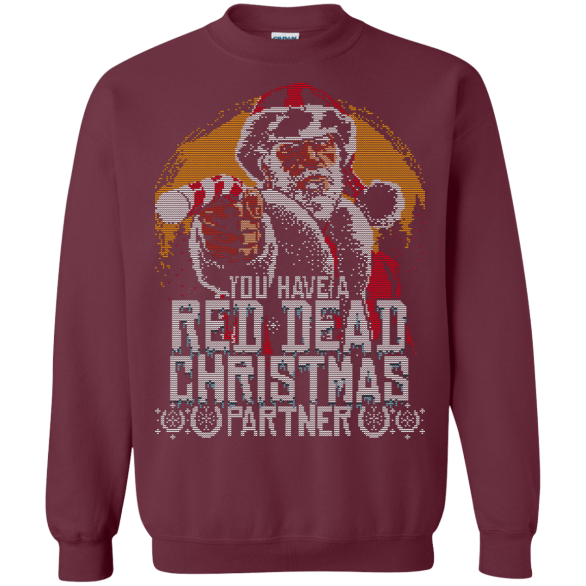 Sweatshirts Maroon / S RED DEAD CHRISTMAS Crewneck Sweatshirt