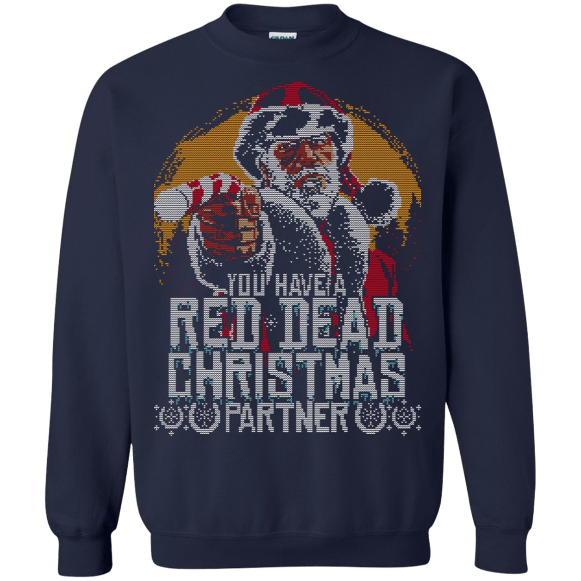 Sweatshirts Navy / S RED DEAD CHRISTMAS Crewneck Sweatshirt
