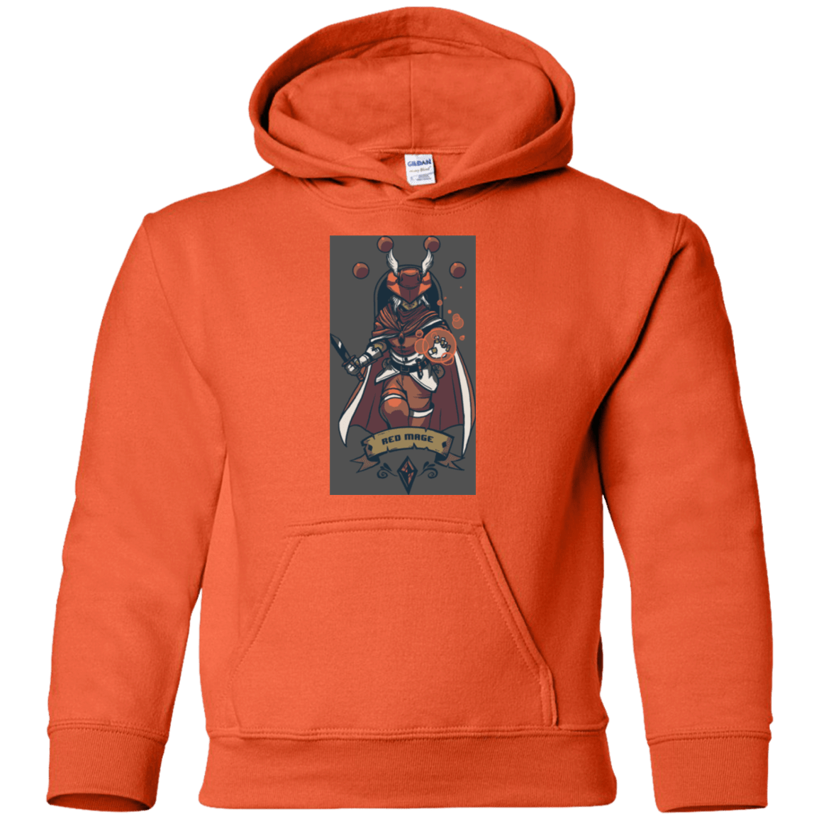 Sweatshirts Orange / YS Red Mage Youth Hoodie