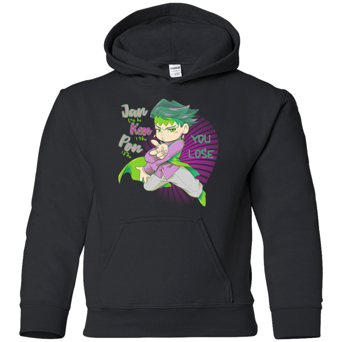 Sweatshirts Black / YS Rohan Kishibe Youth Hoodie