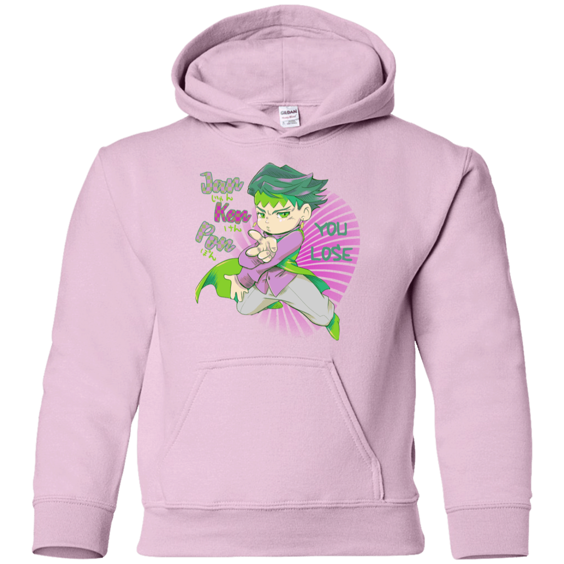 Sweatshirts Light Pink / YS Rohan Kishibe Youth Hoodie