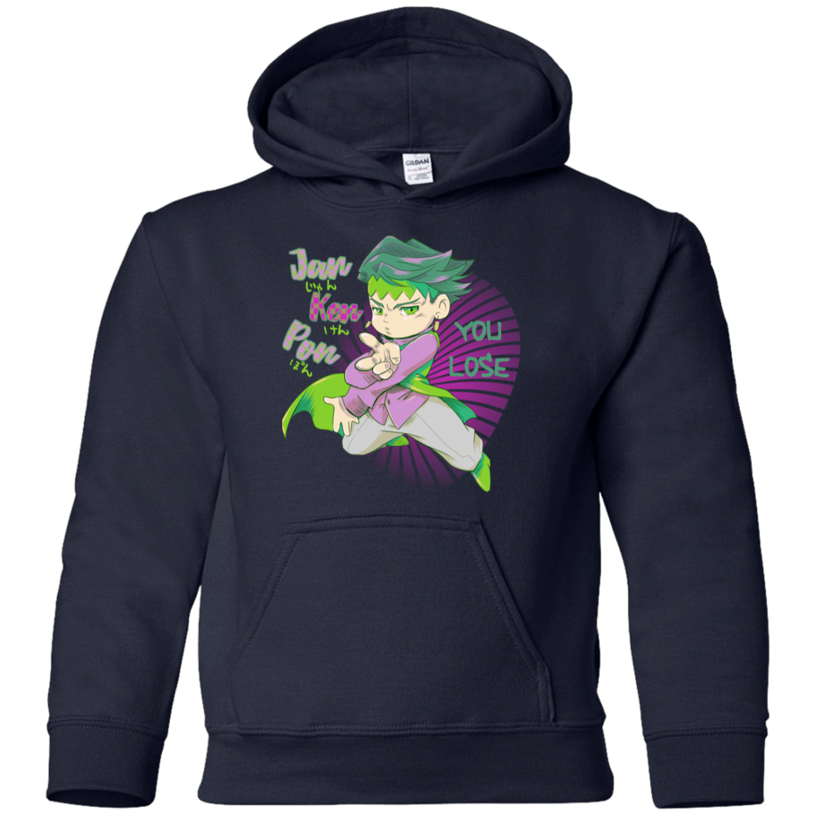 Sweatshirts Navy / YS Rohan Kishibe Youth Hoodie